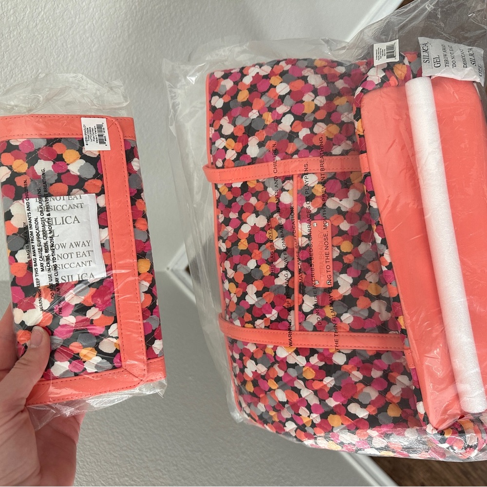 Vera Bradley Multicolor Dotted Bag Set